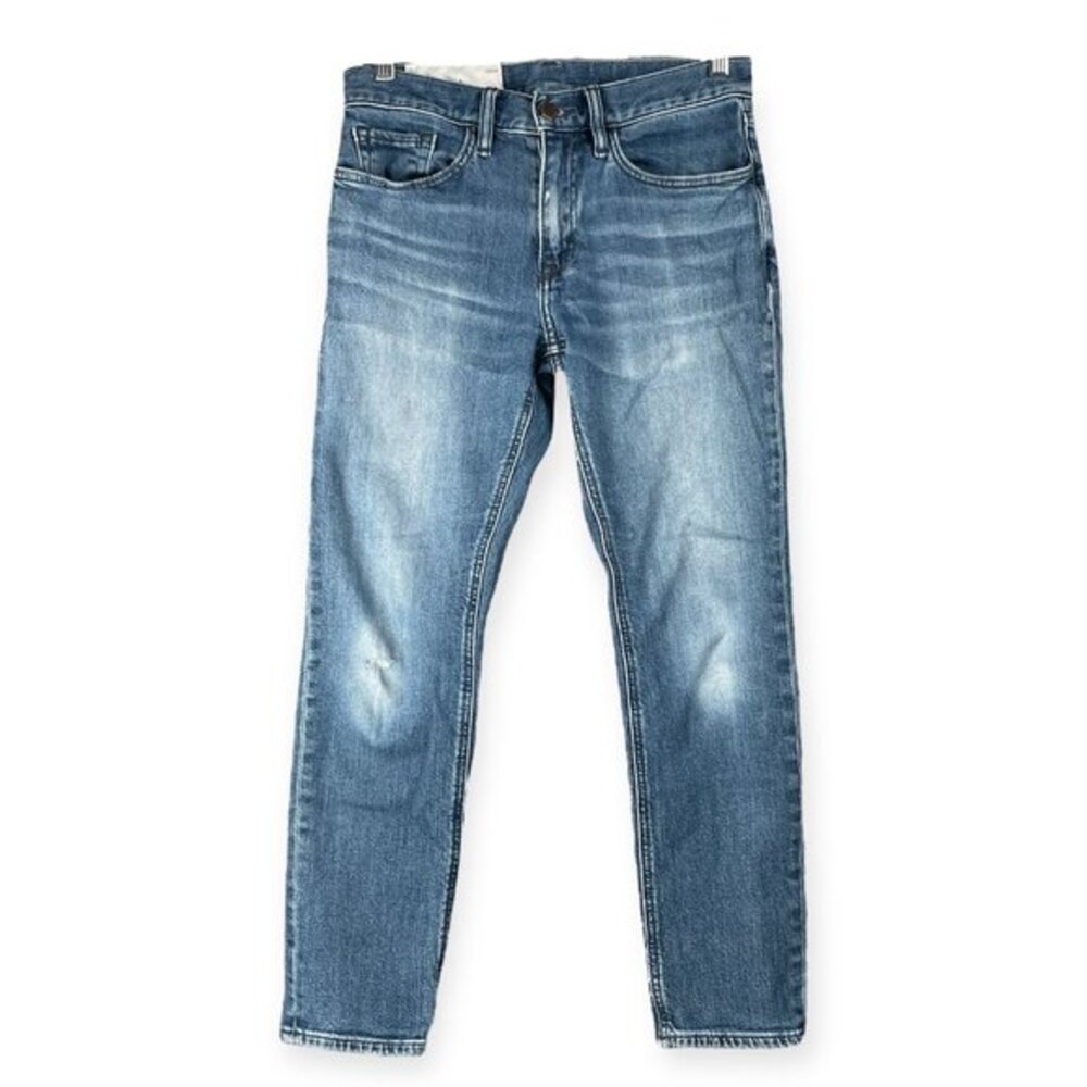 Banana Republic Straight Fit Jeans Men’s 28x28 Blue Stretch Denim Distressed